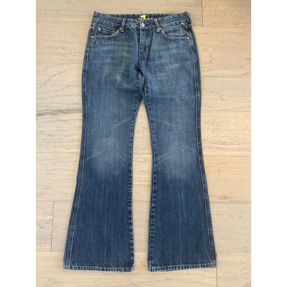 7 For All Mankind Flare Jeans Women Size 29 Blue
